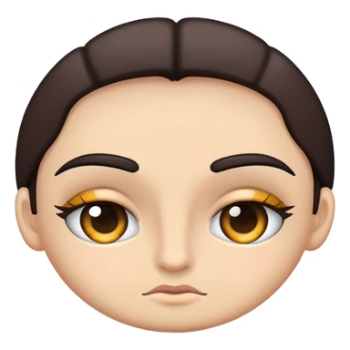 Eyebrows decorated  sticker