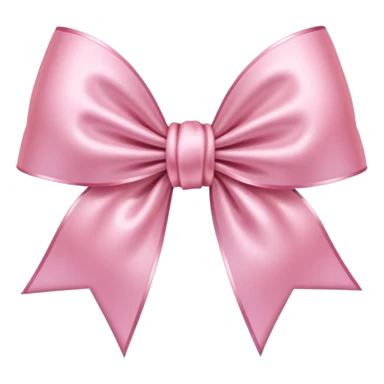 light pink glowing and sparkling bow sticker