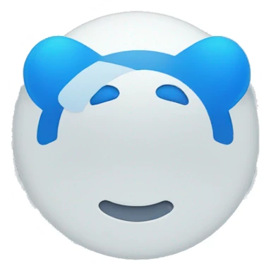 A blue circle with a check mark in the middle sticker