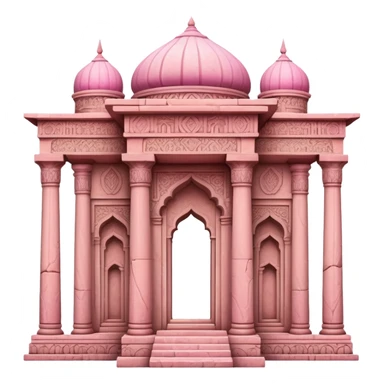 Pink ancient Persian temple  sticker