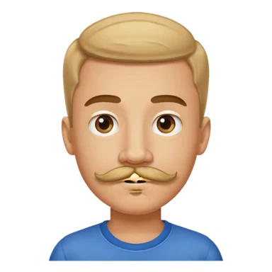 mustache Young boy,Big mustache.
negative: Dont use same face style. sticker