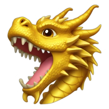 Golden Dragon emoji sticker