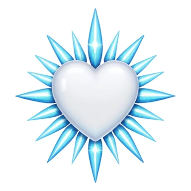 glitter white symbol of health + sticker