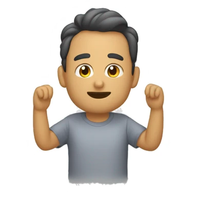 Dedo indice apuntando hacia abajo  sticker