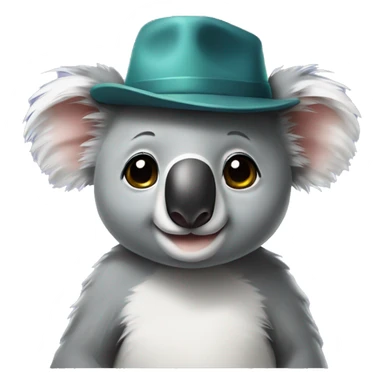 Koala with a hat  sticker