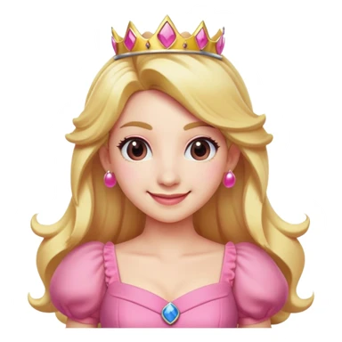 Princess Peach from Mario Bros sticker