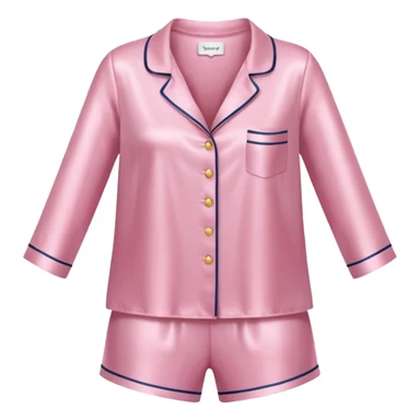 Light pink silk pyjamas set sticker