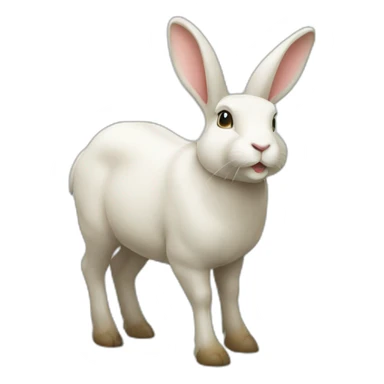 Lapin sur un chameau sticker