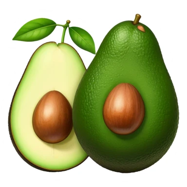 avocado with big lips sticker