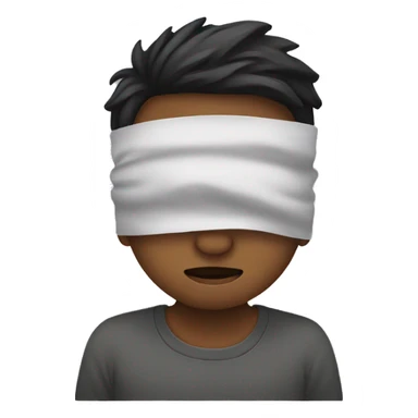 Covering eyes shyly  sticker