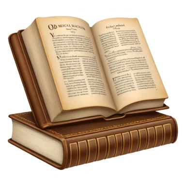 make the book very large and very thick, like an old medical encyclopedia with dense pages. sticker