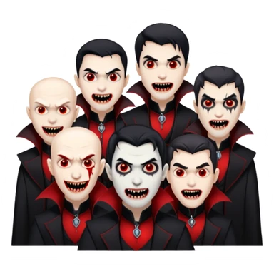 men Vampires sticker