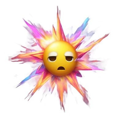 astral projection explosive star contained inside a ball sticker