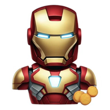 Iron man pot de beurre sticker