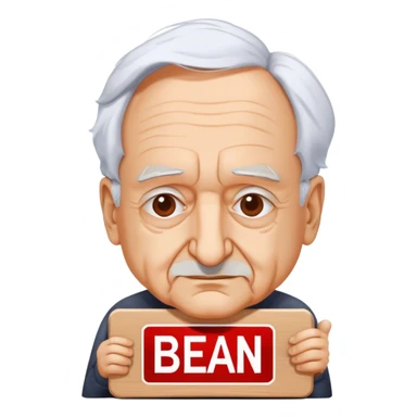 Frank Gehry with a "Ban AI" sign sticker