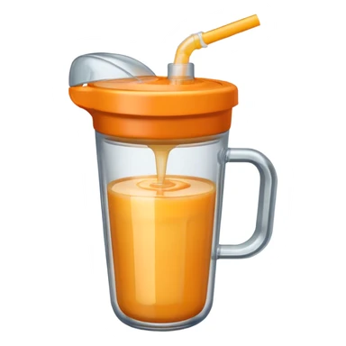 orange juice in a sippy cup sticker