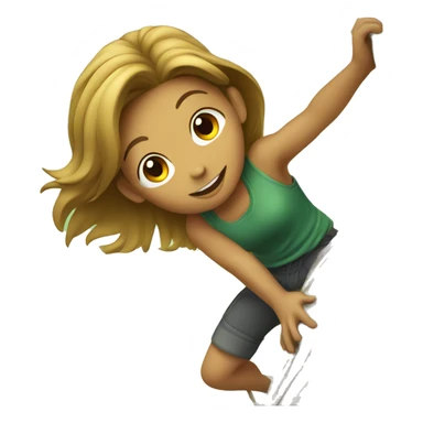 Girl climbing a tree  sticker