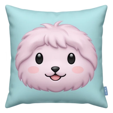 pillow pastel colors without faces sticker