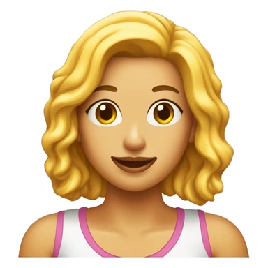 Chica linda sosteniendo un queso  sticker