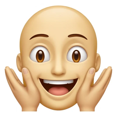 I want an overly excited face that says “I am so excited, I cannot contain. With eyes tightly squeezed closed together and a big grin emoji. sticker