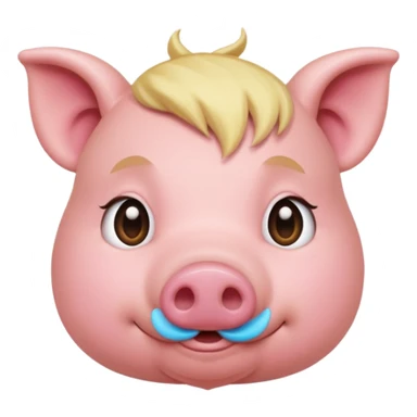 Pig blonde sticker