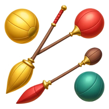 make emojies for all the quidditch equipment sticker