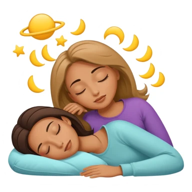 mujer acostada soñando sticker