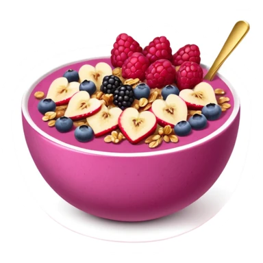 dark pink and gold smoothie bowl sticker