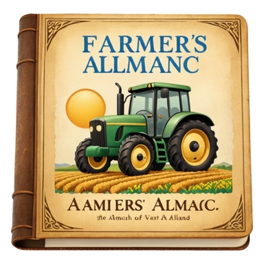 Farmers' Almanac sticker