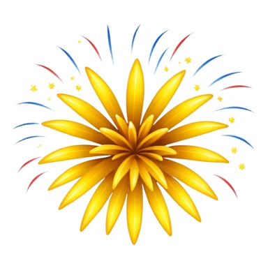 fireworks yellow sticker