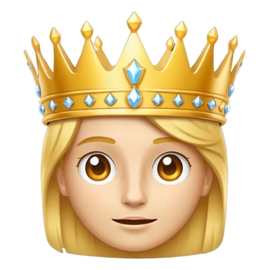 Diente blanco con corona de rey sticker