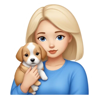 girl, 25years old, little bit fat, but cute, love puppies, dreaming ad marketer, student yet, favorite color blue sticker