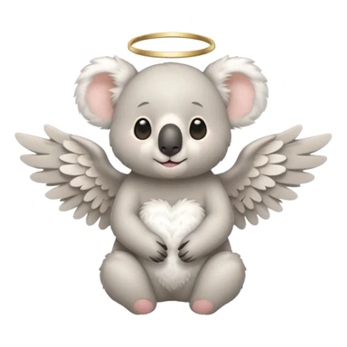 koala angel sticker