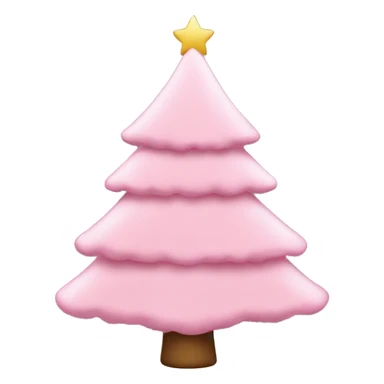 Baby pink Christmas tree  sticker