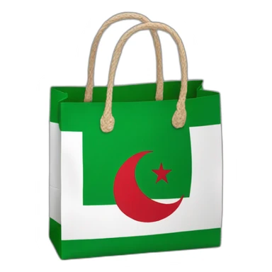 Shopping bag Algeria flag 🇩🇿 sticker