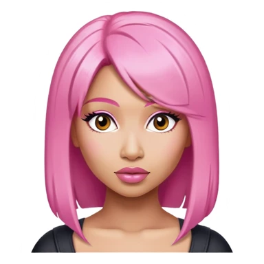 Nicki Minaj with pink hair sticker