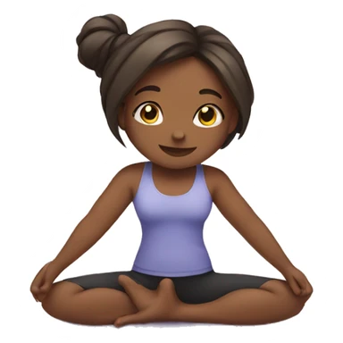 girl doing yoga  sticker