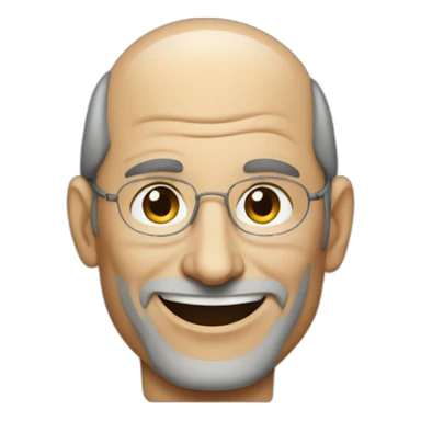 steve Jobs smiling sticker