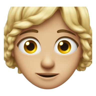 Eye rolling with tumbs up sticker