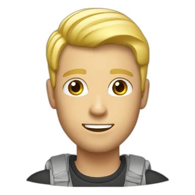 photographe blond homme sticker