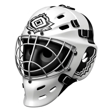 Masque de gardien de hockey sticker