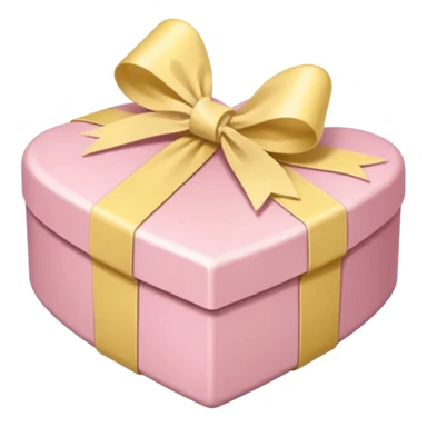 Box of chocolates (heart) in soft pink, beige and yellow pastel colors sticker