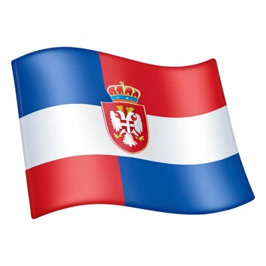 Serbian flag sticker