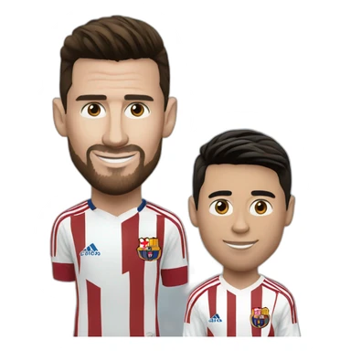 Lionel Messi and cristiano Ronaldo sticker