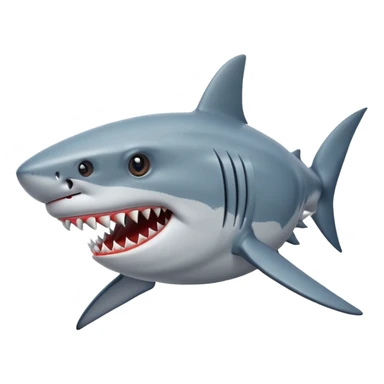 Shark with a blunt in its mouth sticker