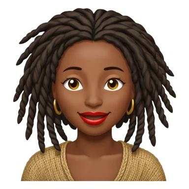 Women with locs winking sticker