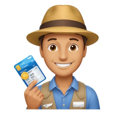 I will buy the flight ticket man sticker