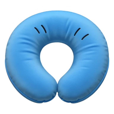 blue Travel Neck Pillow sticker
