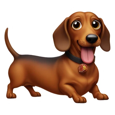 Wiener dog smoking a cigar sticker