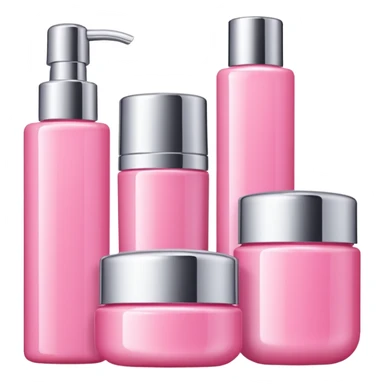 Pink skincare sticker